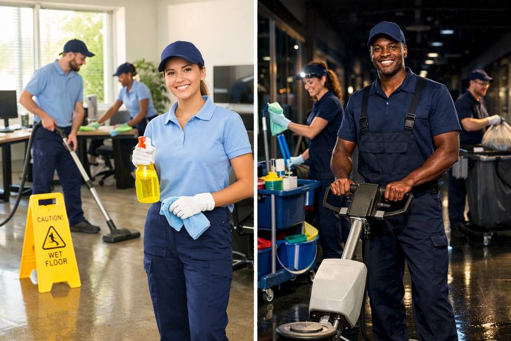 Day cleaning vs night cleaning for Southern California commercial facilities